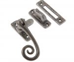 Monkey / Rat Tail Window Latch in Dark Pewter Cast Iron (VF19RT)